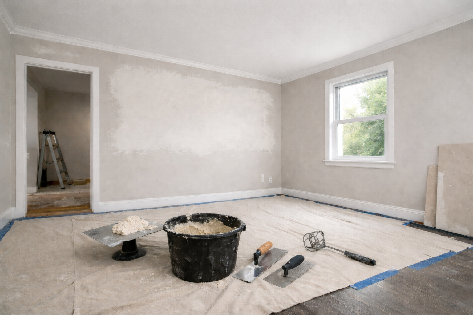 Plastering placeholder